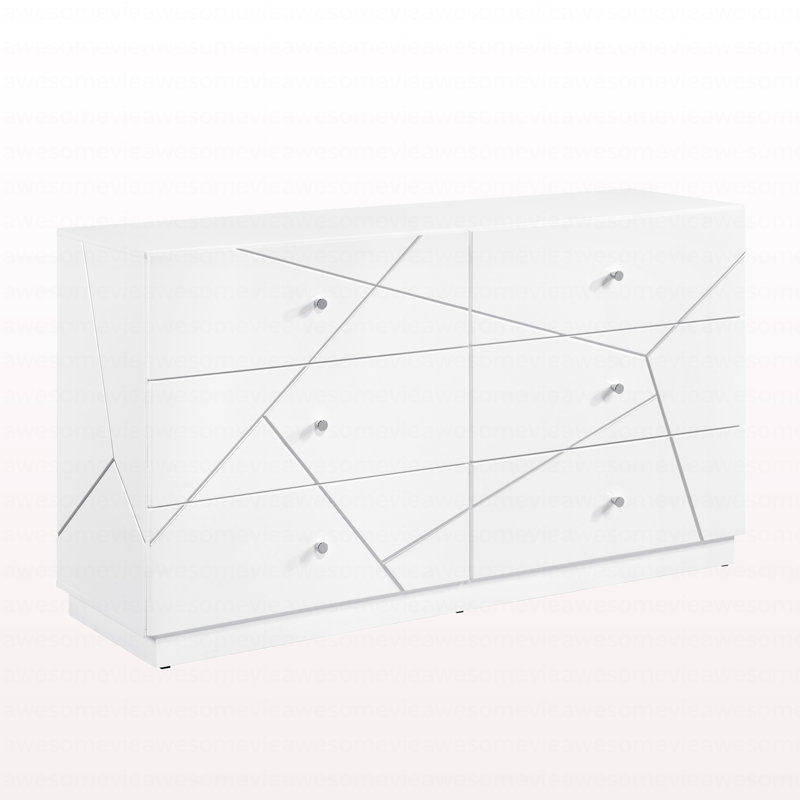 Commode 6 tiroirs Glamour