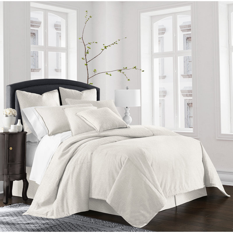 Gosfield Duvet Cover Set, Vanilla, Cal. King Duvet Cover + 2 Shams + 2 Throw Pillows