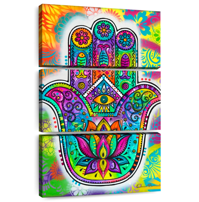 Kerrick psychédélique Hamsa, H 45 po x l 28 po