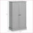 Kitchen Pantry Storage Cabinet, 41" Paper Gray Freestanding with Double Doors &amp; Adjustable Shelves | MDF Construction-2071393637