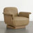 Modern Swivel Accent Chair with Ottoman-Genuine Leather-122566634