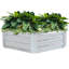 Lit de jardin surélevé en acier galvanisé Irick - 40,5 po x 36 po x 11,75 po - Argent-498830956