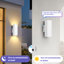 Applique murale d'extérieur moderne avec lumière d'extérieur et lumière du jour en aluminium trempé 12W-1479834436