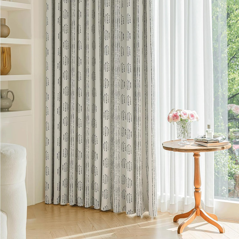 100% Boho Blackout Curtains 84 Inches Long