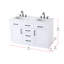Meuble-lavabo double 54 po Ahner-999402155
