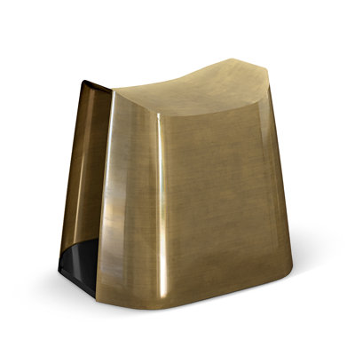 JC Modern Stainless Steel Accent Stool
