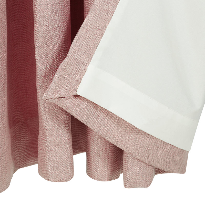 Sheer Curtain Pair, 168 W x 137 D cm, Pink