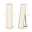 Devany Wood Flat Wall Mirror-3354165