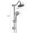 Brushed Nickel Shower With 6 Inch Rain Head And Handheld, Offering A Luxurious Creating Spa-like Experience