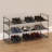 Home-Complete Shoe Rack - 3-Tier Shoe Organizer for Closet, Bathroom, Entryway - Shelf Holds 15 Pairs Sneakers, Heels, Boots-1397712905-1397712903