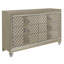 Finition champagne glamour 1Pc Commode de 6 tiroirs Pieds en acrylique Chambre de luxe Miroir biseauté
