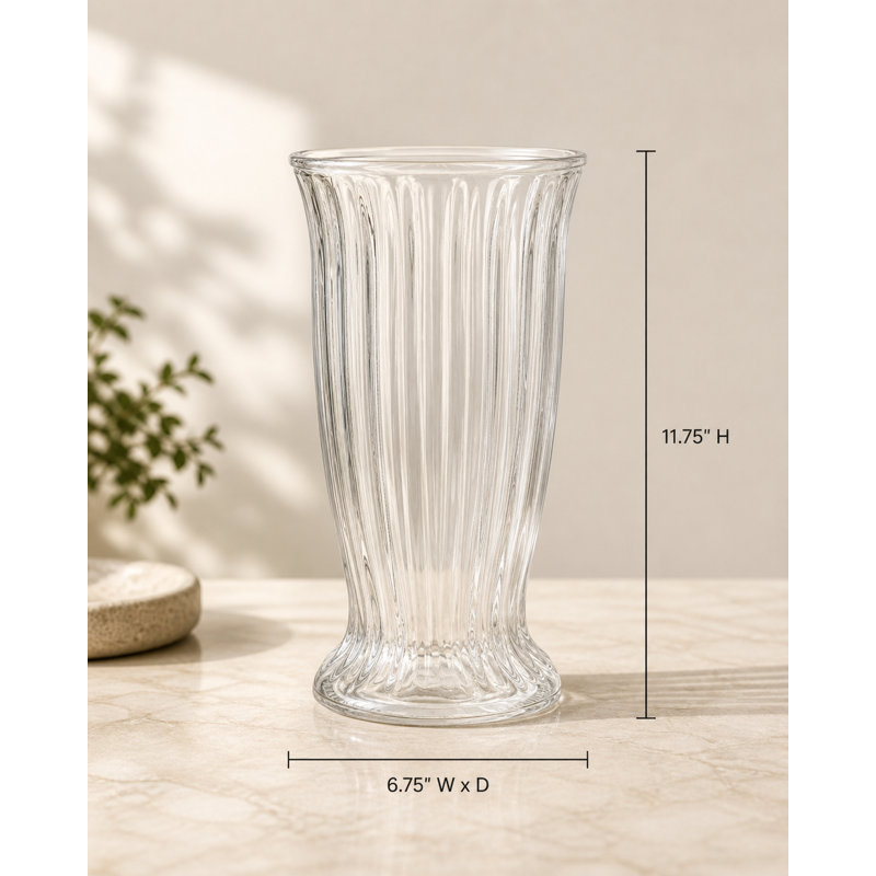 Vase en verre transparent Jovelle