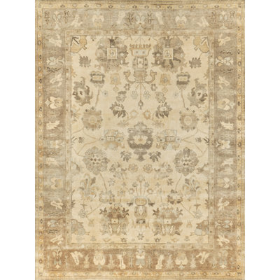 Antique Weave Oushak Wool Oriental Area Rug
