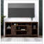 Console de 64 po pour téléviseur de 70 po ou moins, aucun assemblage requis, finition whisky-177036056