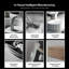 Lavabo de salle de bain triangulaire cannelé à surface solide 24 po x 16 po Monblari - noir mat-120971926