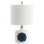 Lampe de table blanche/bleu 18,3 po Nivens
