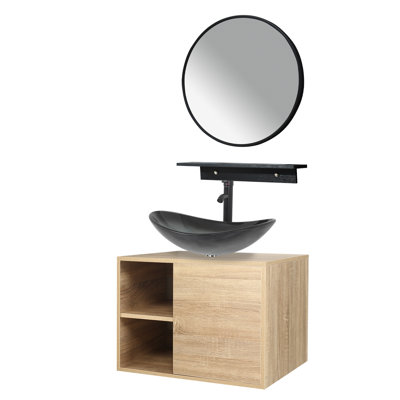 Ensemble de meuble-lavabo avec miroir Hemish