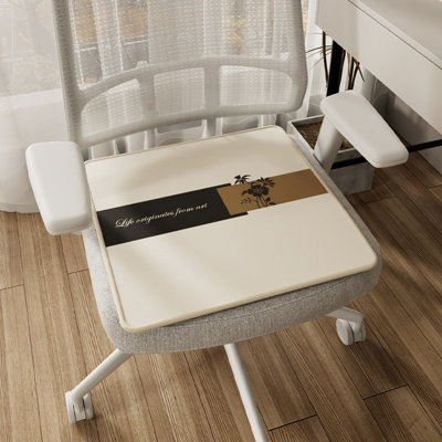 Coussin de siège en soie Summer Ice, pour 2 chaises de bureau