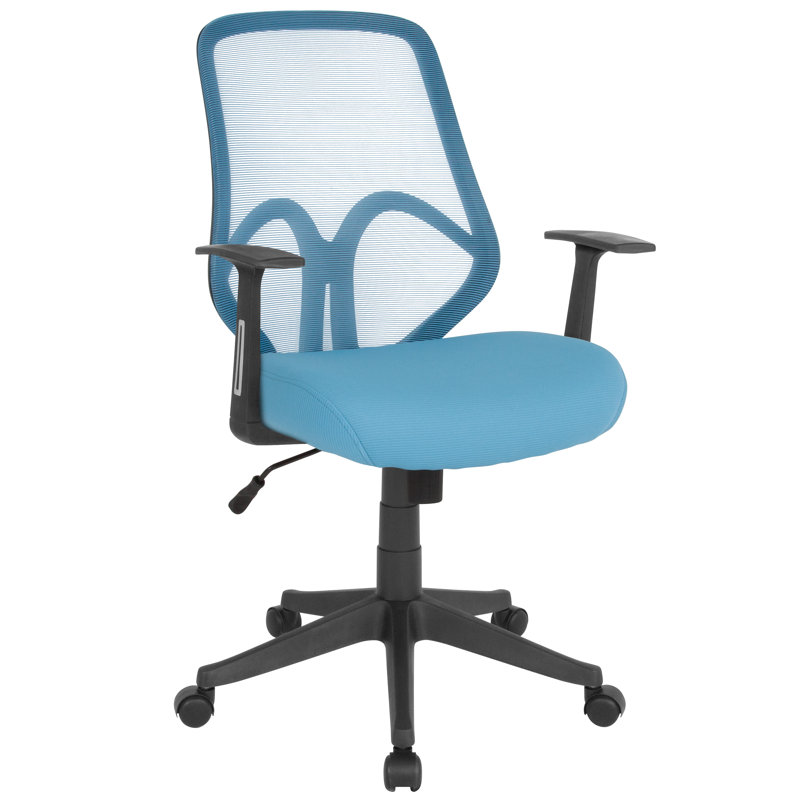 Chaise de bureau Salerno, Bleu pâle