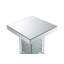 Table de bout en miroir, table de chevet carrée pour la maison