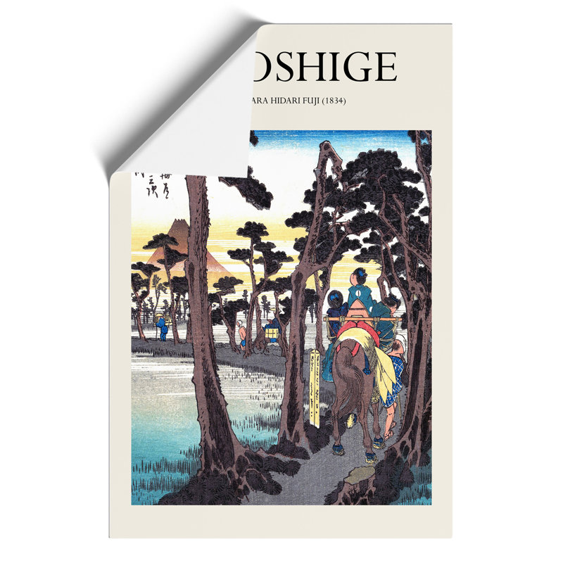 Hidari Fuji by Utagawa Hiroshige - No Frame Painting, 42cm H x 30cm W x 0.1cm D