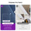 Parasol de patio rectangulaire en porte-à-faux 9 pi x 12 pi, ardoise océan-123029283