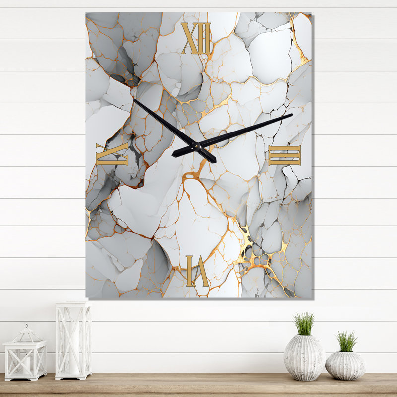 Marble Harmony Motif II - Horloges murales glamour, Très grand