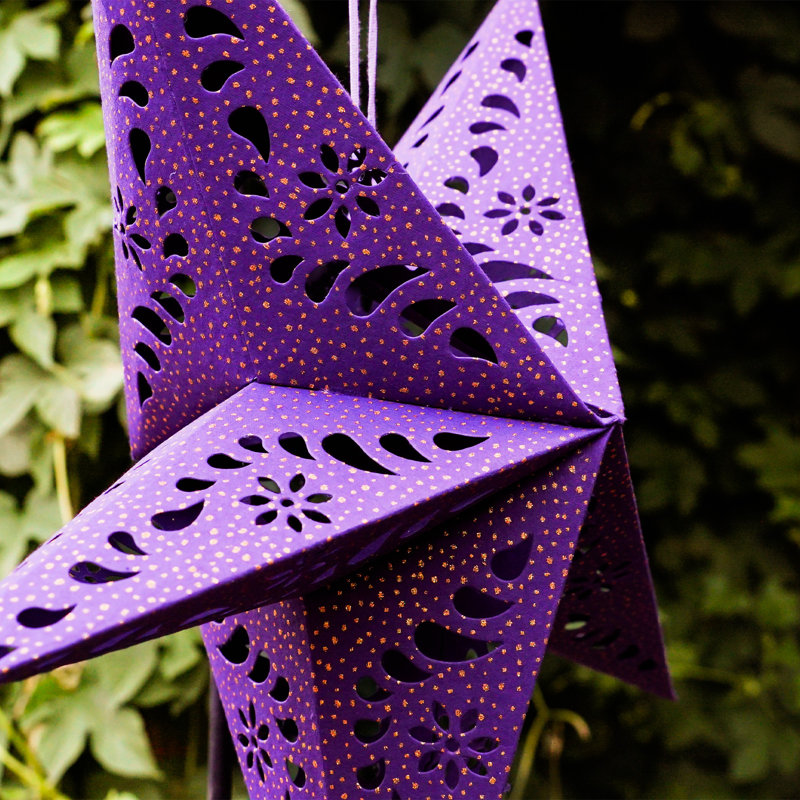 Paper Star Lantern, Purple