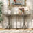 U-Style 59.8'' Wooden Console Table With Oak Veneer Top-1305980173