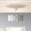 Rickey Single Light Fabric LED Semi Flush Mount