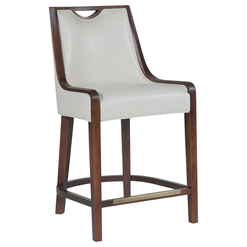 Tabouret de comptoir 26,5 po Anthony, 3156 Lin 100% polyester, Espresso