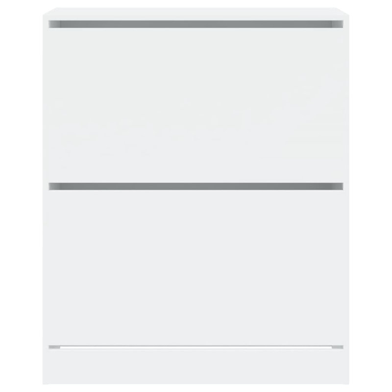 12 Pair Shoe Storage Cabinet, White