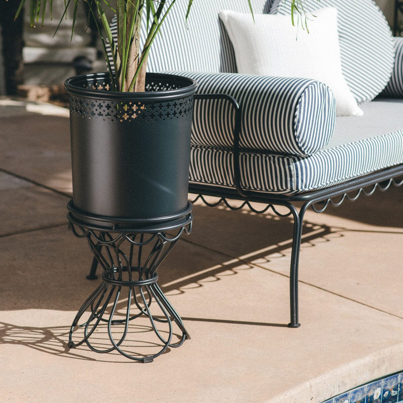 Al Fresco Planter - Small & Stand, Antique White