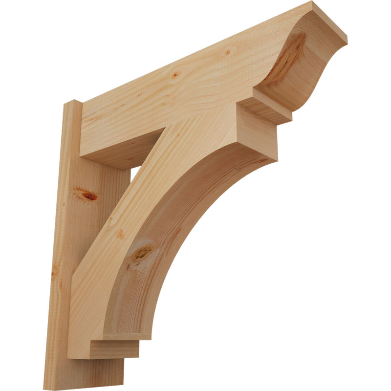 Persienne impériale traditionnelle, P 26 po x H 26 po, Sapin Douglas de 7 1/2 po (lisse)