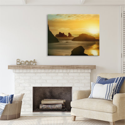 " Sea Stacks At Sunset " by Dennis Frates