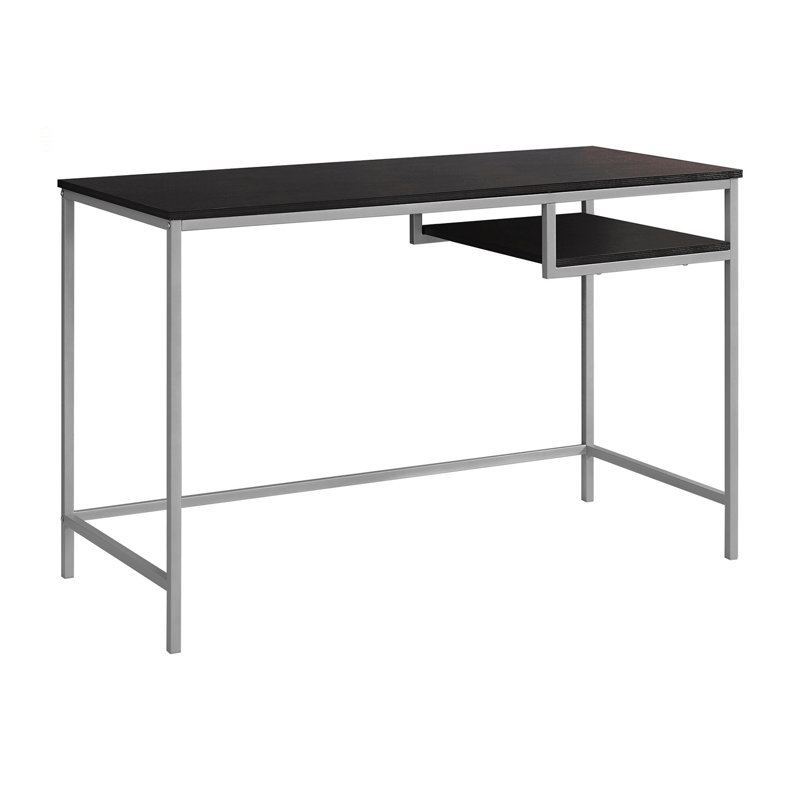 Bureau d'ordinateur, bureau personnel, ordinateur portable, L 48 po, stratifié de travail, métal, contemporain, moderne
