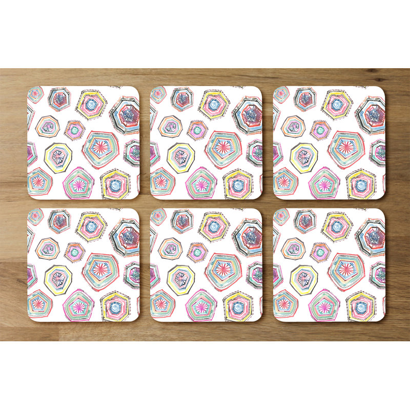 Square 6 Piece Coaster Set
