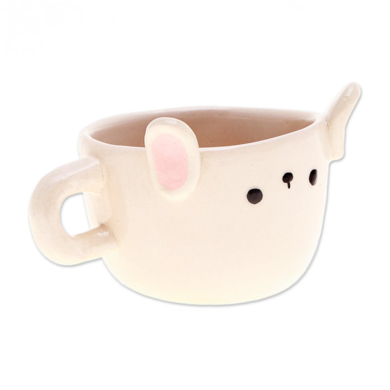 Trinx Handmade Bunny Demitasse Ceramic Espresso Cup