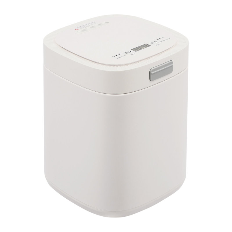 Poubelle de cuisine 0,66 gallons, Blanc satiné