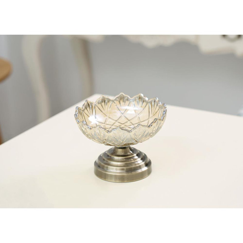 Matashi Crystal Glass Candy Bowl