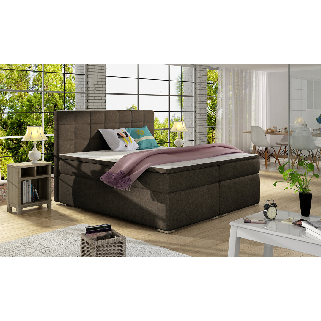 Boxspringbett Dougan mit Topper und Bettkasten