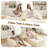74.8" Faux Fur Upholstered Sleeper Sofa Couch-1088799768
