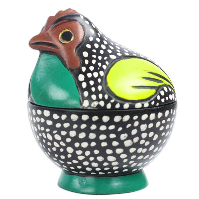 Pot décoratif en bois coq Nordman