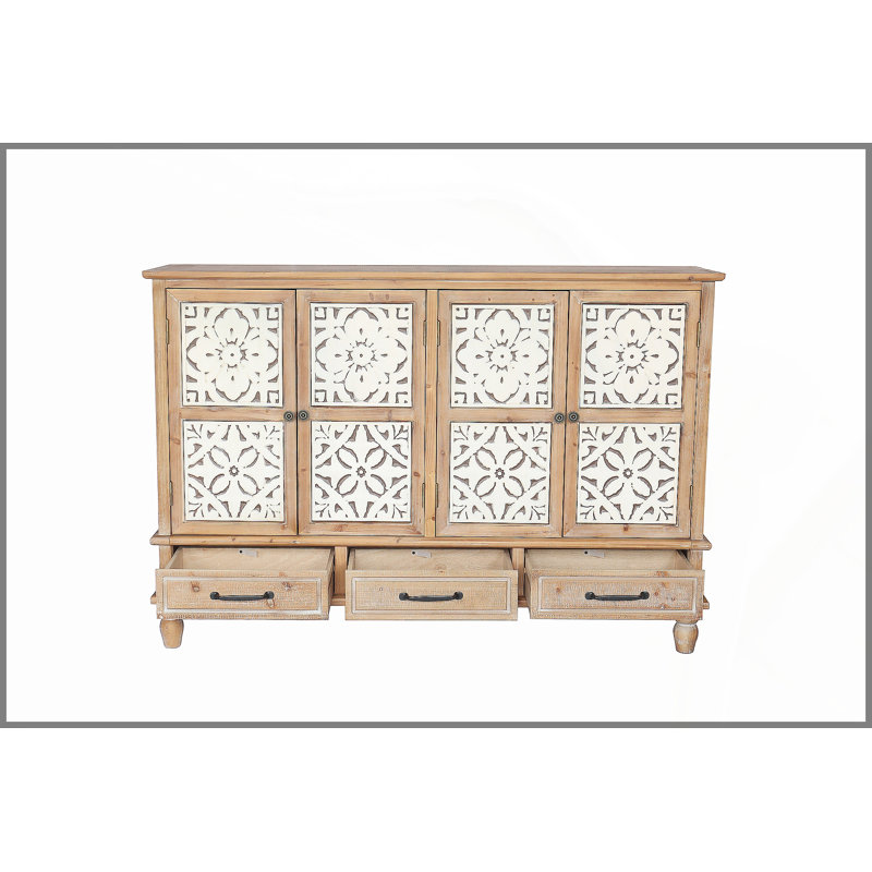 Armoire d'appoint 59,06 po Chic Natural Wood
