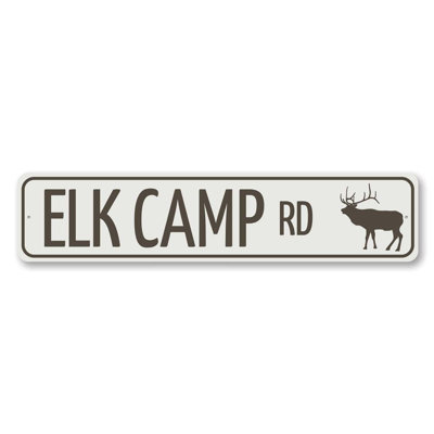 Elk Camp Road Custom Aluminum Sign