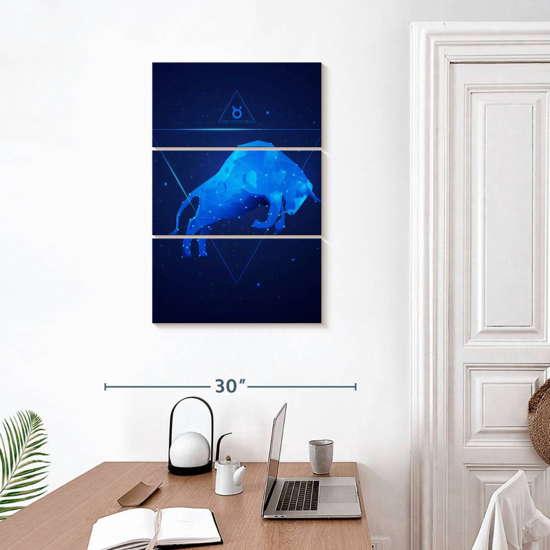 Adella Geometric Taurus, 32" H x 20" W