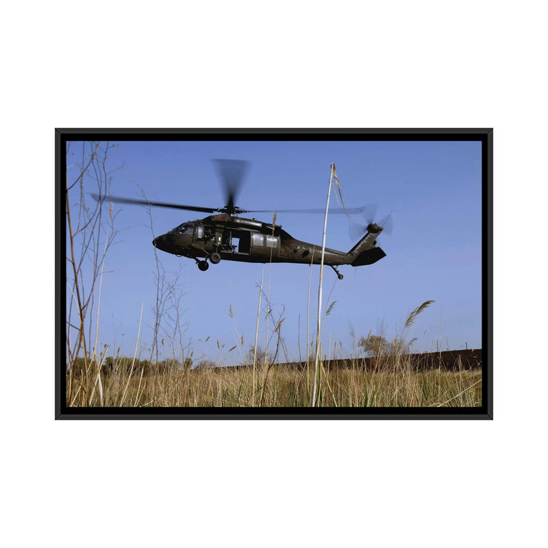 Reproduction de photo sur toile, H 18 po x l 26 po x P 1,5 po, Toile encadrée noire, Pas de tapis