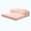 Canapé-lit convertible, canapé-lit pliant en velours côtelé, matelas de lit futon avec oreillers, canapé désossé pour le salon, rose-1079136603