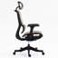 Chaise de bureau en filet brun à dossier haut, réglable à 3 angles, base rotative à 360 °, mobilité silencieuse, 4d, confortable pour un fauteuil de jeu avec un confort luxueux, hauteur réglable, support pivotant facile à l'avant-bras,-1099211318-1099211316