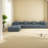 Comfort-driven Grey Flannelette Sectionals, Modular Couch For Home